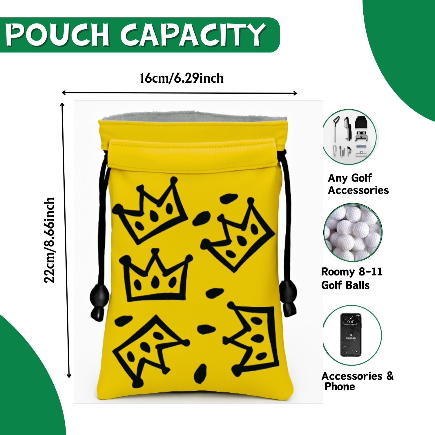 Crown Golf Valuable Item Bag,  - Golf Equipment Holder review and price