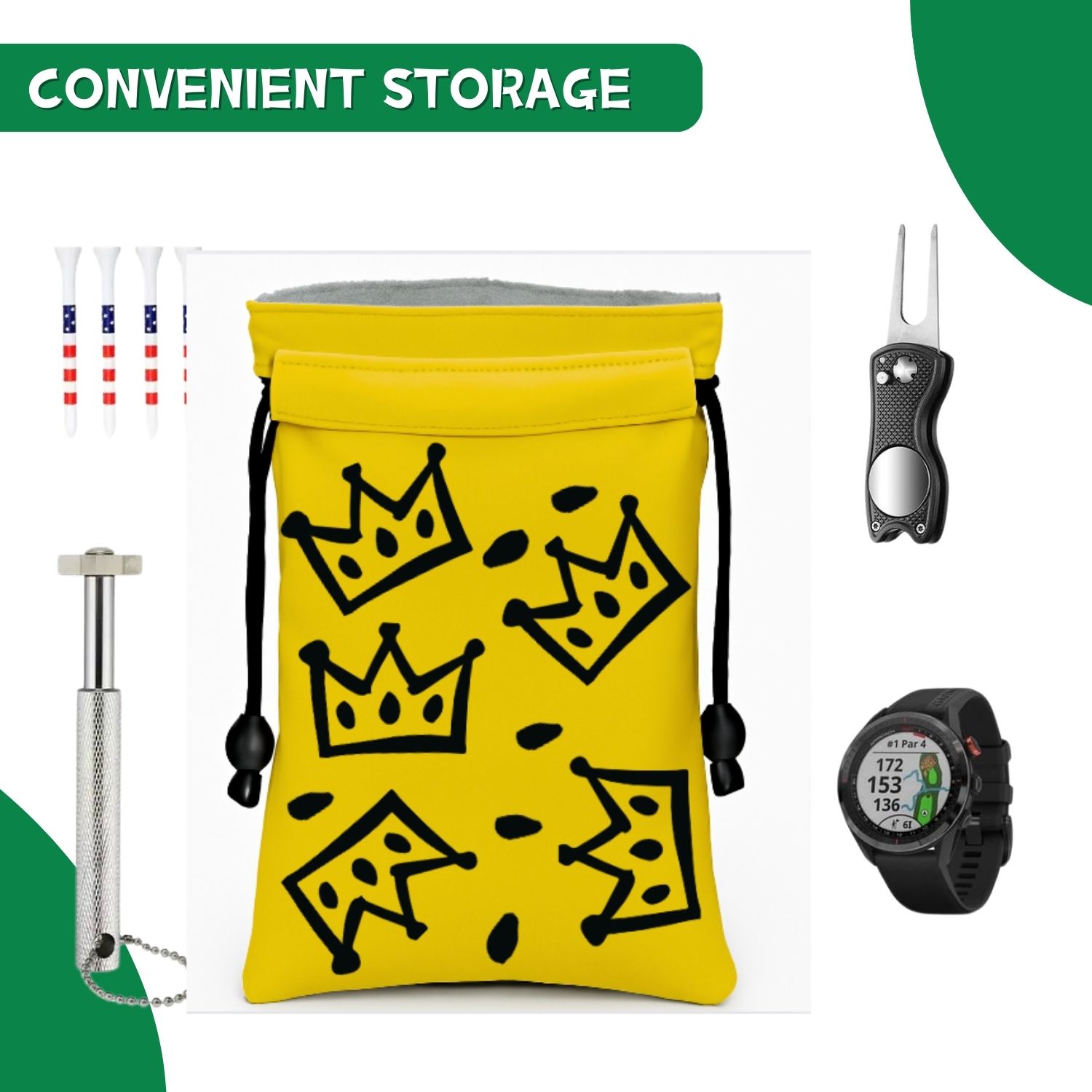 Crown Golf Valuable Item Bag,  - Golf Equipment Holder review and price